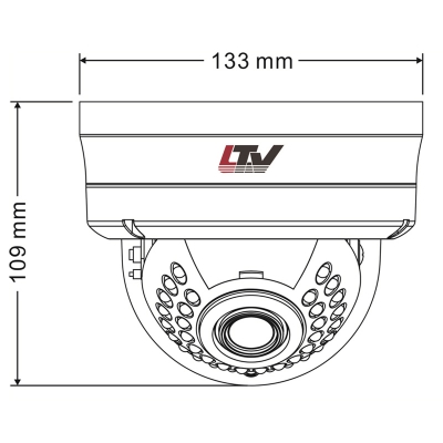 LTV-CDH-721L-V2.8-12, купольная 