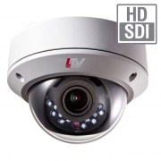 LTV-HCDM2-8210L-V2.8-12, антивандальная уличная купольная «день/ночь» HD-SDI видеокамера высокого разрешения с ИК-подсветкой